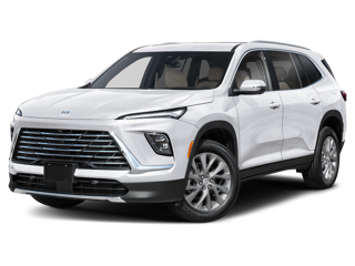 2025 Buick Enclave preffered in White Frost Tricoat front angle view