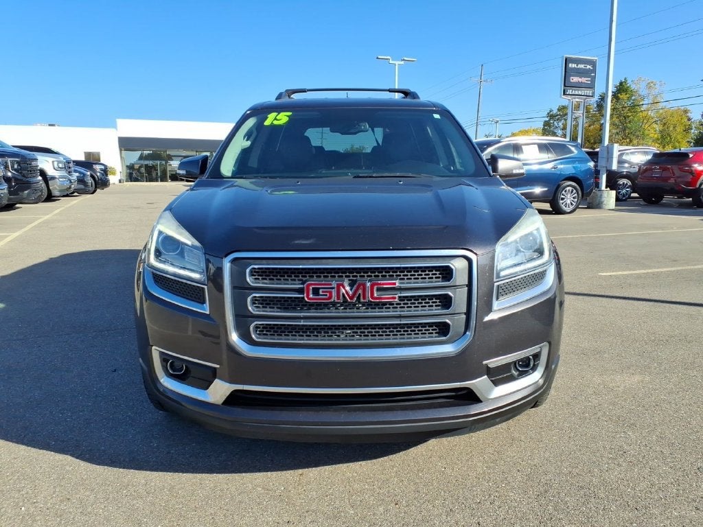 Used 2015 GMC Acadia SLT1 with VIN 1GKKVRKDXFJ367509 for sale in Plymouth, MI