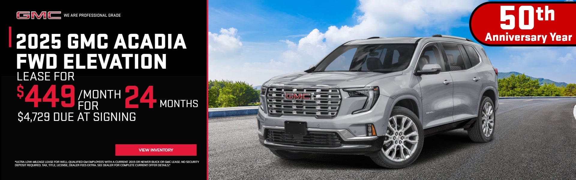 Gray Acadia on offfer