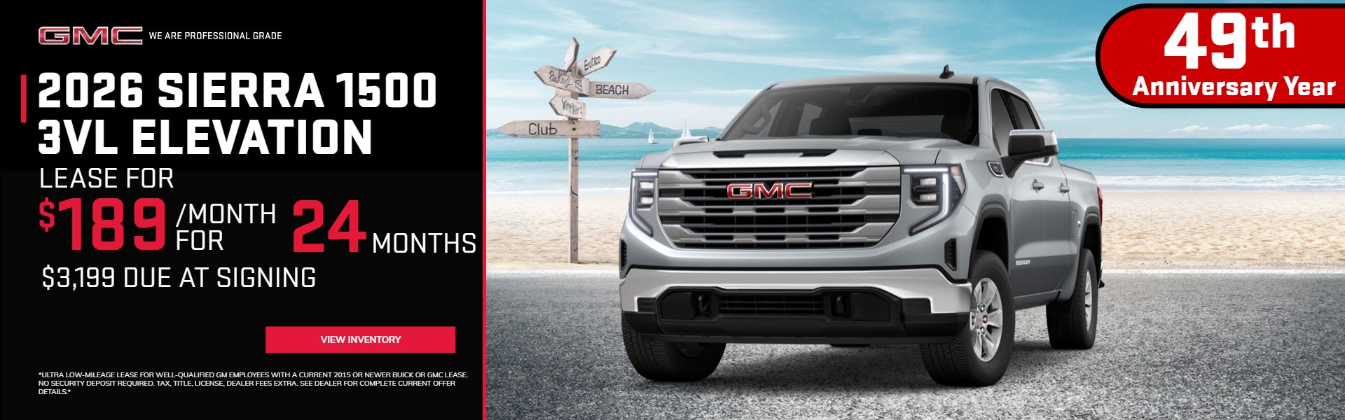 2026 GMC SIERRA LEASE OFFERS